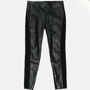 Lauren Ralph Lauren Faux Leather Leggings, Front Ponte Pleather Polo